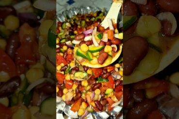 Lobia Salad Recipe #shorts #ytshorts #youtubeshorts #trendingshorts