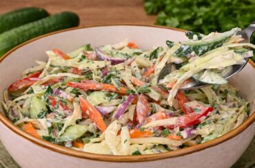 Few people know the recipe for this salad. This is a healthy salad recipe from my friend in Spain.