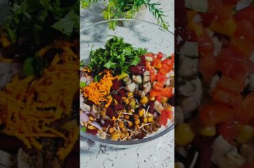 chana sprouts salad recipe | shorts | viral | #richakirecipe #cooking #chanasalad