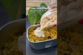 Papa’s High Protein Lunch Box | Soya Tomato Rice With Makhana Raita  | Tiffin Ideas | Agaro Lunchbox