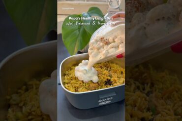 Papa’s High Protein Lunch Box | Soya Tomato Rice With Makhana Raita  | Tiffin Ideas | Agaro Lunchbox