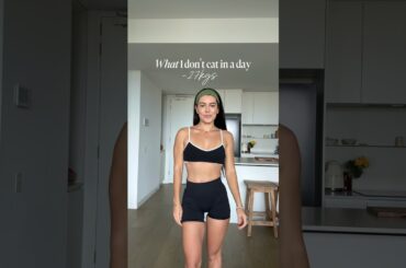 Everything I don’t eat in a day down 27kilos #weightloss #whatieatinaday