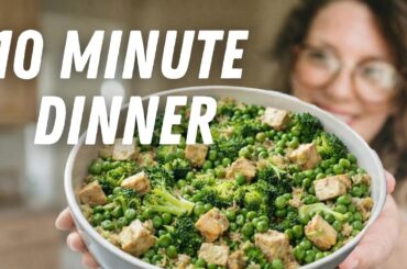 Easiest 10 Minute Healthy Dinner (When You Don't Want To Cook) No Chopping!