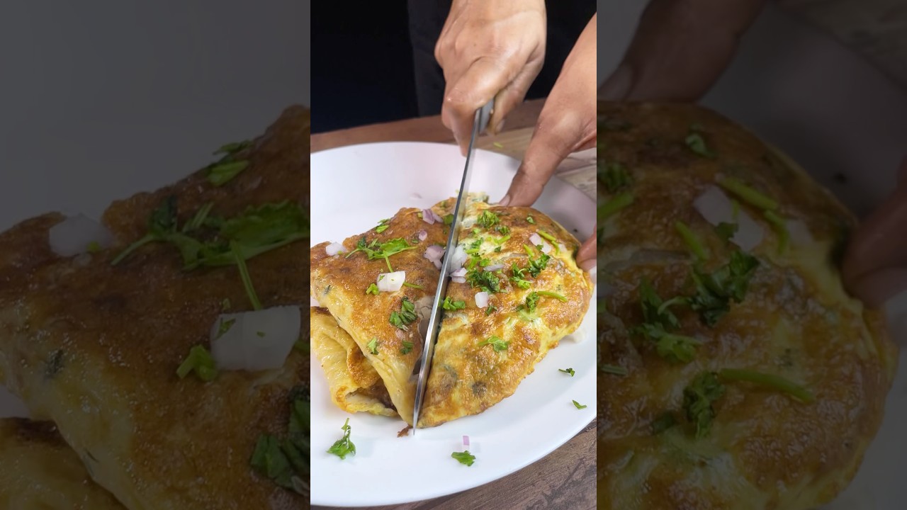 fluffy bread omlette ASMR #shorts fluffy bread omlette ASMR #shorts