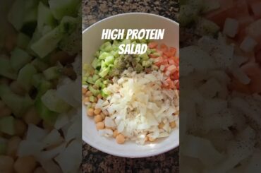 Healthy Chickpea Salad. High Protein Salad #recipe #healthy #food #quickrecipe#chanachaat