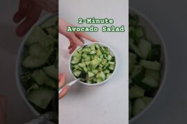 Healthy 2-Minute Avocado Salad (So Fresh!)