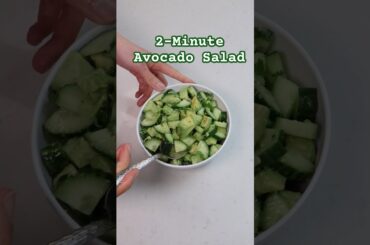 Healthy 2-Minute Avocado Salad (So Fresh!)