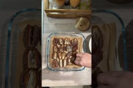 Der einfachste Snack #datteln #snicker #dattelsnickers #healthyrecipes #shorts