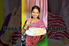 Simple Dosa & Coconut Chatni || Healthy Breakfast Recipe #shorts #shortsfeed #viral