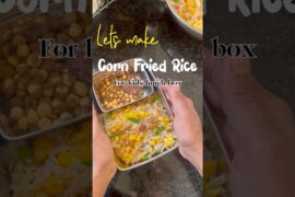 Corn fried rice recipe for kids lunch box(healthy recipes for kids tiffin,lunch box recipes for kids