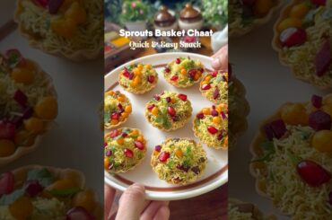 Sprouts Basket Chaat | Holi Special Recipe #shorts #ytshorts #viralreels #trending #chaat