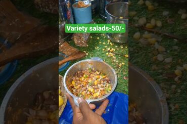 nellore lo variety salads just Rs.50 #viral #youtubeshorts #streetfood #trending #nellorefood#salads