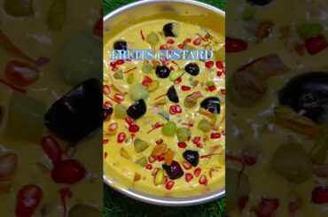 Healthy Fruits Custard Without Custard Powder And Sugar #ytshorts #recipe #custard #cooking #shorts