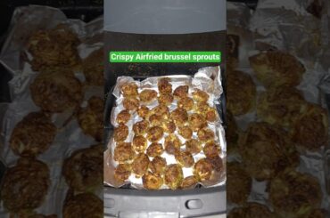 Crispy Air Fryer Brussel Sprouts in 10 Min | Quick healthy evening snacks#shorts #healthy#snacks