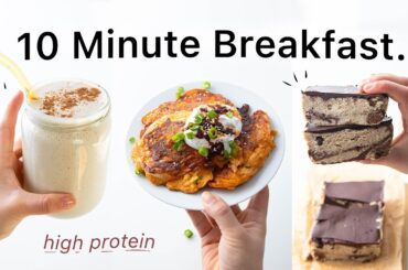 10 Min Breakfast Ideas for a Busy Life. (quick, easy & pretty healthy)