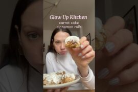 These healthy cinnamon rolls are DELICIOUS #cinnamonrolls #healthyrecipes #glowup #shorts
