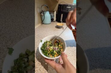 Healthy Brunch !! #asmr #salad #cooking  #ytshorts