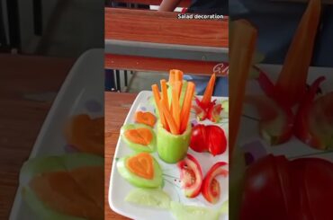 Salad decoration ideas #food #heathyrecipe #healthyfood #healthysalad #saladdecorationideas