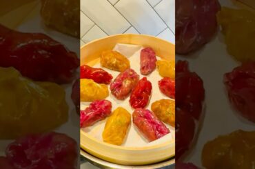 Holi Special Colorful Rice Paper Dumplings | Low Calorie, 30 Min Recipe | No Fry Festive Snack