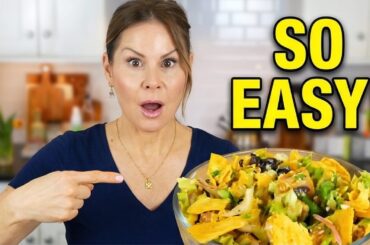 I Could Eat This TACO SALAD Every Day | HIGH PROTEIN & FIBER
