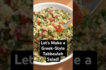 Greek-style Tabbouleh Salad Recipe