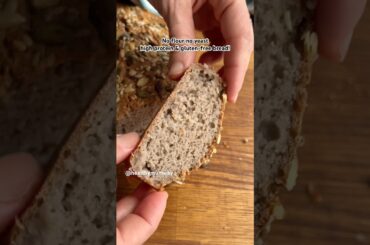 No flour no yeast bread recipe! #healthybread #gluten-free #glutenfreebread highproteinrecipes