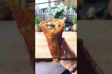 Roti Cheese Cone #easyrecipes #food #cooking #healthysalad #superfoodsalad #recipe #salad #shorts