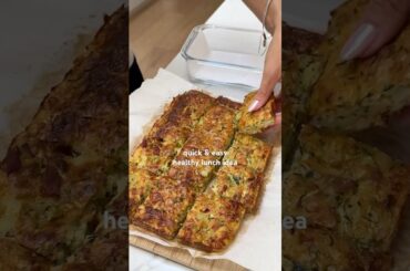 healthy ZUCCHINI SLICE recipe | quick & easy, high protein meal prep #mealprep #easyrecipe #healthy