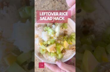 Leftover Rice Turns Into This Sweet Tangy Apple Rice Salad Vegan GF