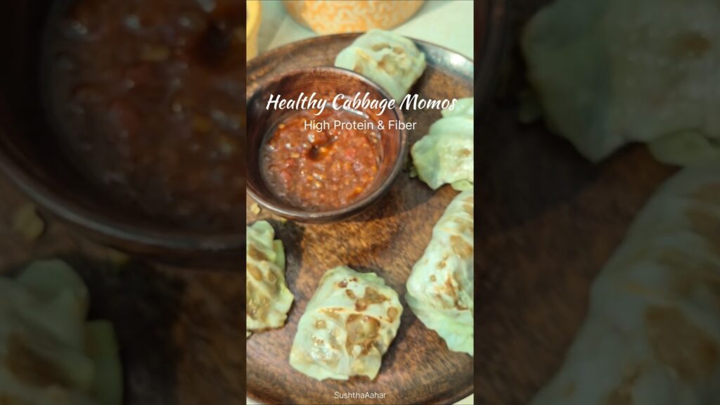 High Protein Cabbage Momo | Low Carb Healthy Momos | Veggie & Soya Protein Recipe #shorts #momos #yt