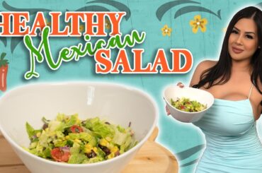 Healthy Mexican Salad! Quick, Easy, & Tasty!