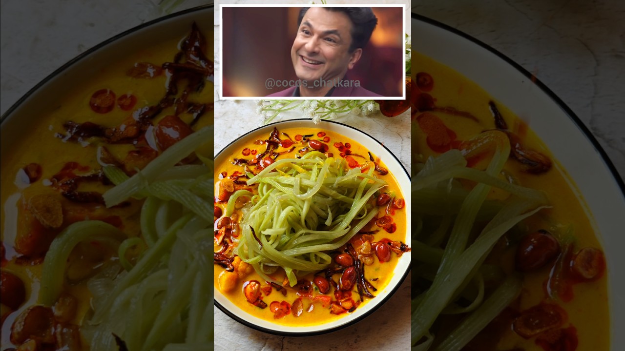 MasterChef Style Healthy Burmese Khow Suey Recipe #shorts #noodles #masterchef MasterChef Style Healthy Burmese Khow Suey Recipe #shorts #noodles #masterchef