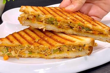 Chicken Sandwich Recipe | Chicken Cheese Sandwich Recipe | Chicken Recipe