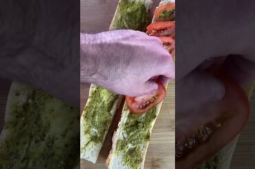 Simple Tomato Mozzarella Baguette Perfection #easyrecipe #lunch