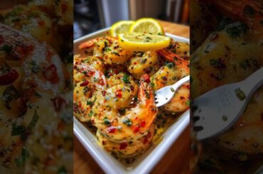 You Won't Believe How Easy This Garlic Herb Butter Shrimp with Lemon Is to Make! #shorts  #food