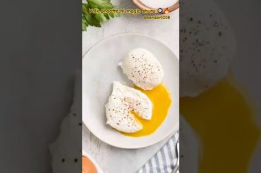 Perfect Poached Egg in 3 Minutes | Healthy Breakfast Recipe #shorts