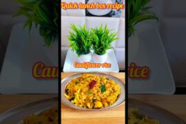 healthy lunch box recipe #cauliflower rice #short#viral#short viral#shortfeed#shorts#shortvideo#
