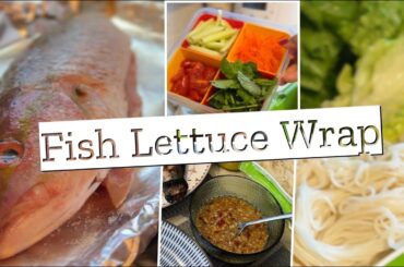 Healthy Lunch Recipes: Fresh Fish Wraps with Noodles & Herbs