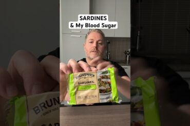 Sardines and my blood sugar. #bloodsugar #glucoselevels #sardines