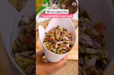Healthy 4 Super Seeds Bhel | Quick 5-Minute High Protein Snack #recipe #snacks #food #easyrecipe