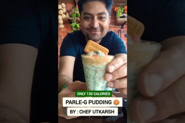 Parle G Pudding Recipe | 130 Calories Healthy Dessert | Easy Weight Loss Breakfast #healthydessert