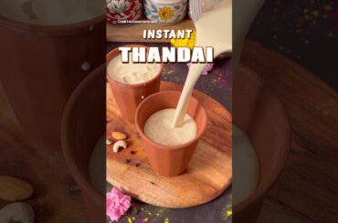 Holi Special Thandai in just 5 minutes! #shorts #thandai #thandairecipe #holirecipe #holispecial