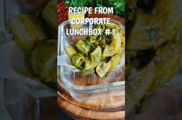 Lunchbox Idea Palak Pasta | Spinach Mushroom Macaroni Recipe #shorts #foodshorts #recipeshorts