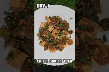 Chilli garlic tofu | healthy snacks recipe #shorts #reels #snacks #tofu #healthyrecipes #weightloss