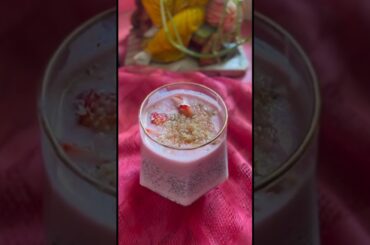 Healthy Breakfast Recipes| High- Protein Strawberry Chia Pudding #shorts #shortsvideo #food #foodie