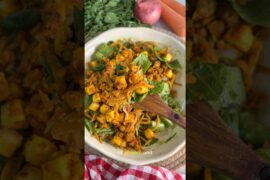 High Protein Paneer Chickpea Salad | Easy Healthy Meal in 15 Minutes