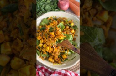 High Protein Paneer Chickpea Salad | Easy Healthy Meal in 15 Minutes