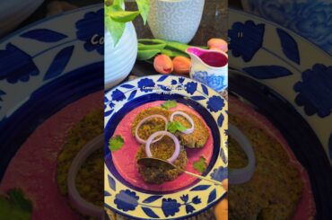 Healthy sprouts tikki | Healthy beetroot dip / sauce | Weight-loss friendly recipes