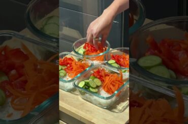 Meal Prep Sushi Bowls | Easy Healthy Lunch #shorts