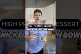 Snickers Protein Bowl High Protein Dessert #shorts
